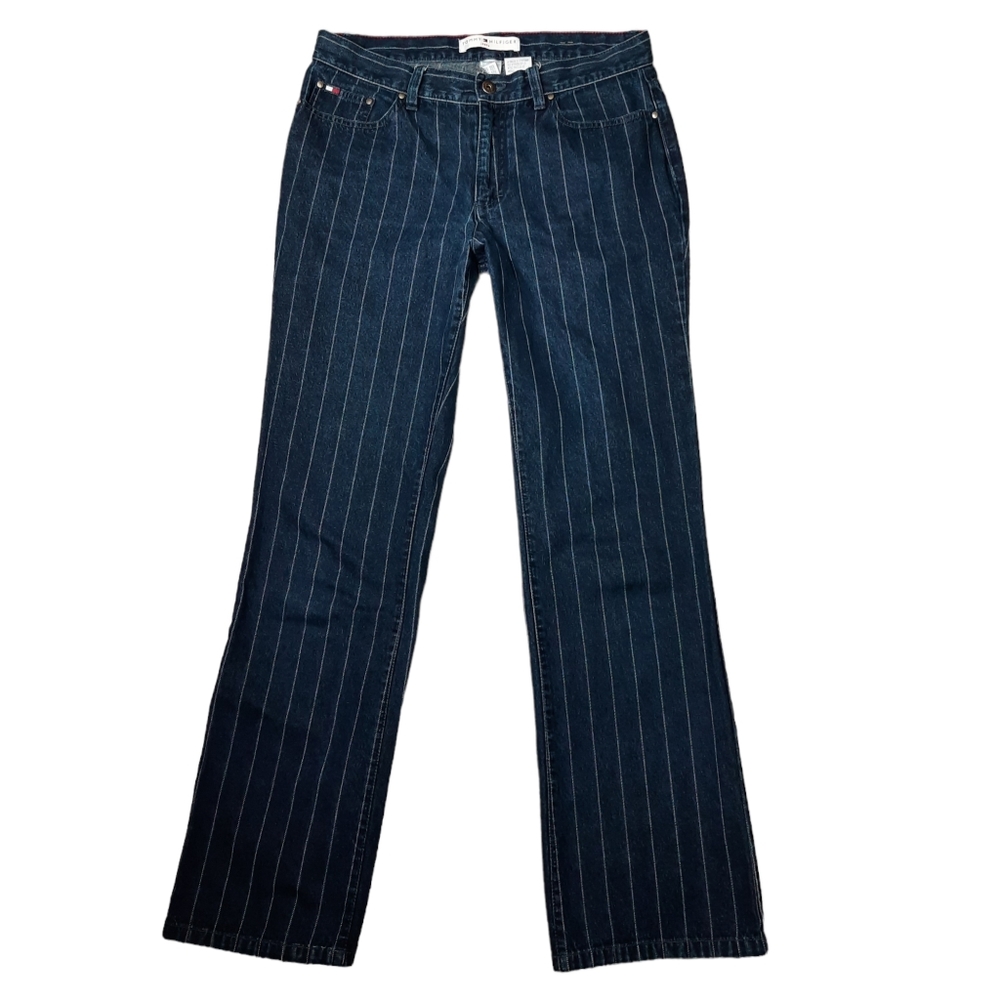 Tommy Hilfiger Y2K Threadstripe Straight Jeans SZ 8